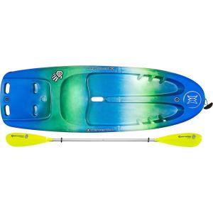 image:imagePerception Kayaks Hi Five  Sit on Top Kids Kayak for Kids up to 120 Lbs Youth Kayak with Paddle  6 6Dj vu