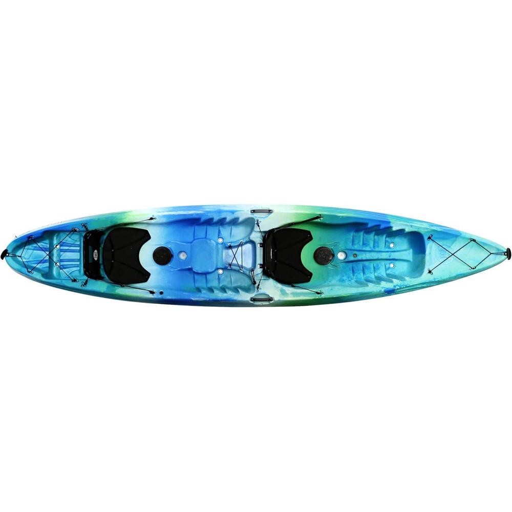 Perception Tribe Perception Tribe 13.5 Sit on Top Tandem Kayak for All-Around Fun Large ...