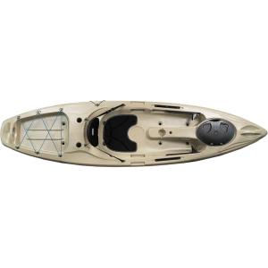image:imagePerception Kayaks Perception Pescador 10  Sit on Top Fishing Kayak with Front Storage Well  Large Rear Storage and Dual Rod Holders  10Fossil Tan