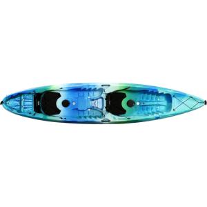 image:imagePerception Tribe 135 Sit on Top Tandem Kayak for AllAround Fun Large Rear Storage with Tie DownsDj vu