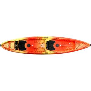 image:imagePerception Tribe 135 Sit on Top Tandem Kayak for AllAround Fun Large Rear Storage with Tie DownsSunset