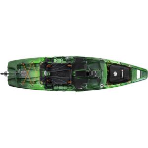 image:imagePerception Showdown Sit on Top Pedal Drive Fishing Kayak  Fold Away Lawn Chair SeatMoss Camo