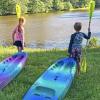 image:imagePerception Kayaks Hi Five Kids Kayak Paddle  2Piece Aluminum Shaft  FiberglassPoly Blade  190cm